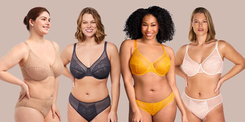 HSIA Enchante Floral Lace Unlined Comfort Non-padded Full Coverage Plus Size Underwire Bra Adjustable Straps The Adapter Cup Anti-Cookie-Cutter Bra