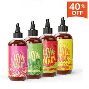 I Love Chamoy Variety Pack, Sugar Free Chamoy Sauce – Carb Free, Vegan & Gluten Free, No Artificial Dyes – Pickle, Mango & Watermelon Flavors – Tangy Sweet & Spicy Sauce for Wings, Hot Dogs, Burgers & Fried Chicken