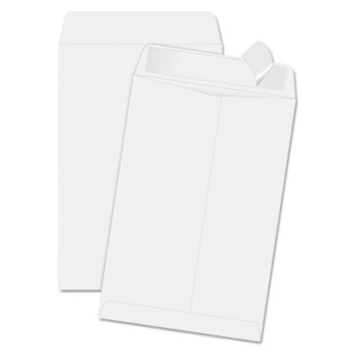 Quality Park Mailing Envelopes, 6.5x9.5 in White Heavyweight Kraft Paper, Self-Adhesive Redi-Strip Flap Secure Seal, Dust-Free Design, 100-Count Box for Important Documents (Kraft Paper Envelopes & Postal Supplies, Office Stationery)