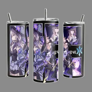 The Herta Honkai Star Rail Genius Society Member Stainless Steel Tumbler 20oz & 40oz with Handle | Simulated Universe Edition