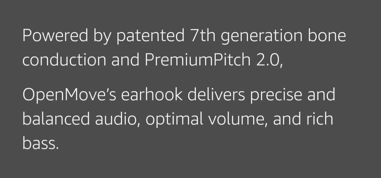 SHOKZ OpenMove - Open-Ear Bluetooth Sport Headphones, Bone Conduction Wireless Earphones, Sweatproof for Running and Workouts