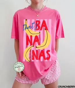 Comfort Colors That’s Bananas Vintage T-shirt Summer Fruit Tshirt Food Pun Retro Graphic Tee Banana Trendy Summer Gift Idea