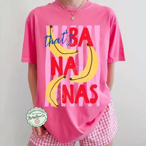 Comfort Colors That’s Bananas Vintage T-shirt Summer Fruit Tshirt Food Pun Retro Graphic Tee Banana Trendy Summer Gift Idea