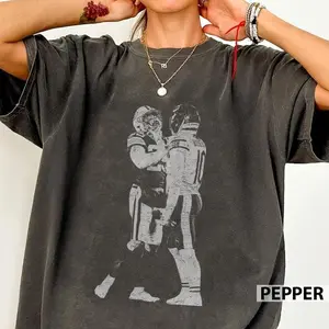 Luther Burden III & Keisean Nixon Football T-Shirt | Vintage Comfort Colors Graphic Tee | Retro Game Day Apparel for Men & Women | Sports Fan Gift