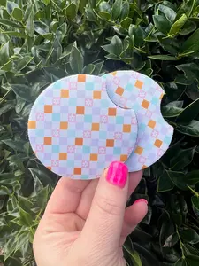Car Coasters | Checkered Car Coasters |Set of 2 Car Coasters