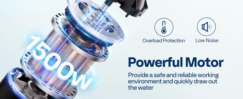 VIVOHOME 2.0HP 6800GPH Dual Voltage Pool Pump, Self-Priming Energy Saving, 1.5" & 2" & 1.25"-1.5" Connectors w/Strainer Basket for In/Above Ground Pools