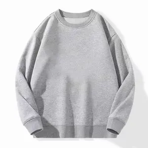 Crewneck Sweatshirt for Women Unisex Solid Color Long Sleeve Soft Fabric Loose Fit 2025 Fashion Casual Wear