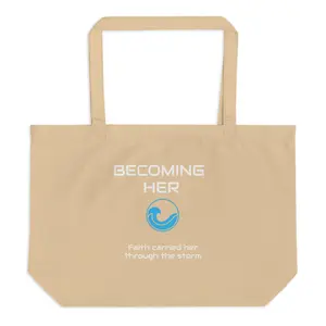 Large organic tote bag