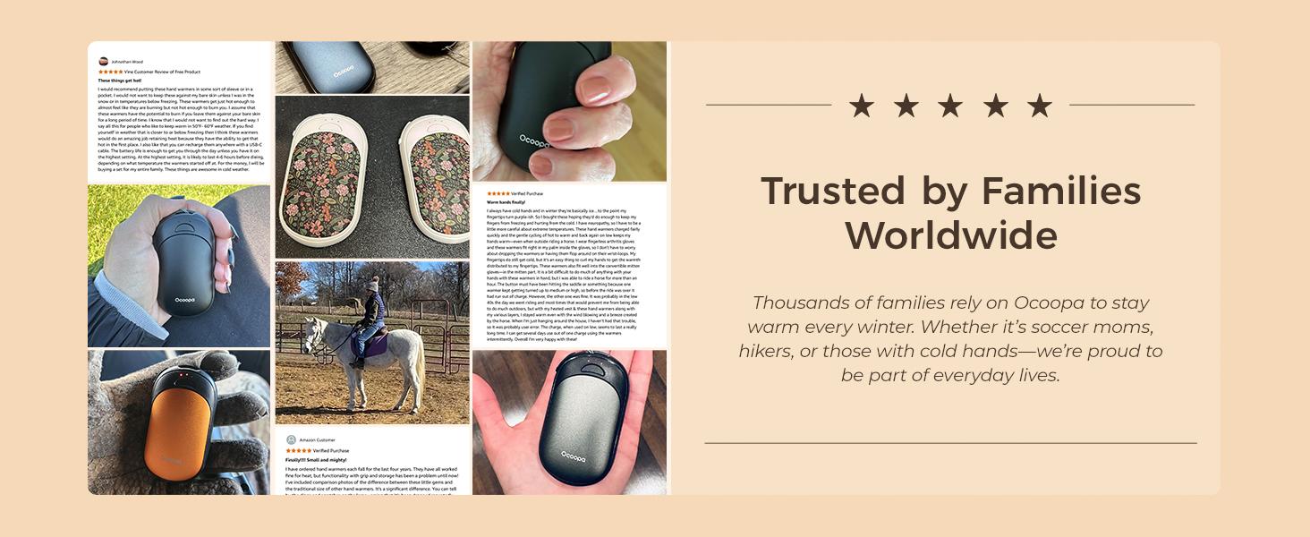 Ocoopa Magnetic Hand Warmers Rechargeable 2 Pack Electric Handwarmers Smart Heating UL Certified 3 Settings Portable Heater Ultra Slim Pocket Hunting Essentials Gifts for Christmas Men UT3 Lite TikTokShopBlackFriday - Maximum Convenience