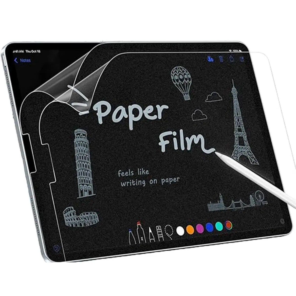 Paperlike Writing Screen Protector, Matte PET Film Screen Protector, Tablet Screen Protector Compatible with iPad, Durable, Screen Protective Film