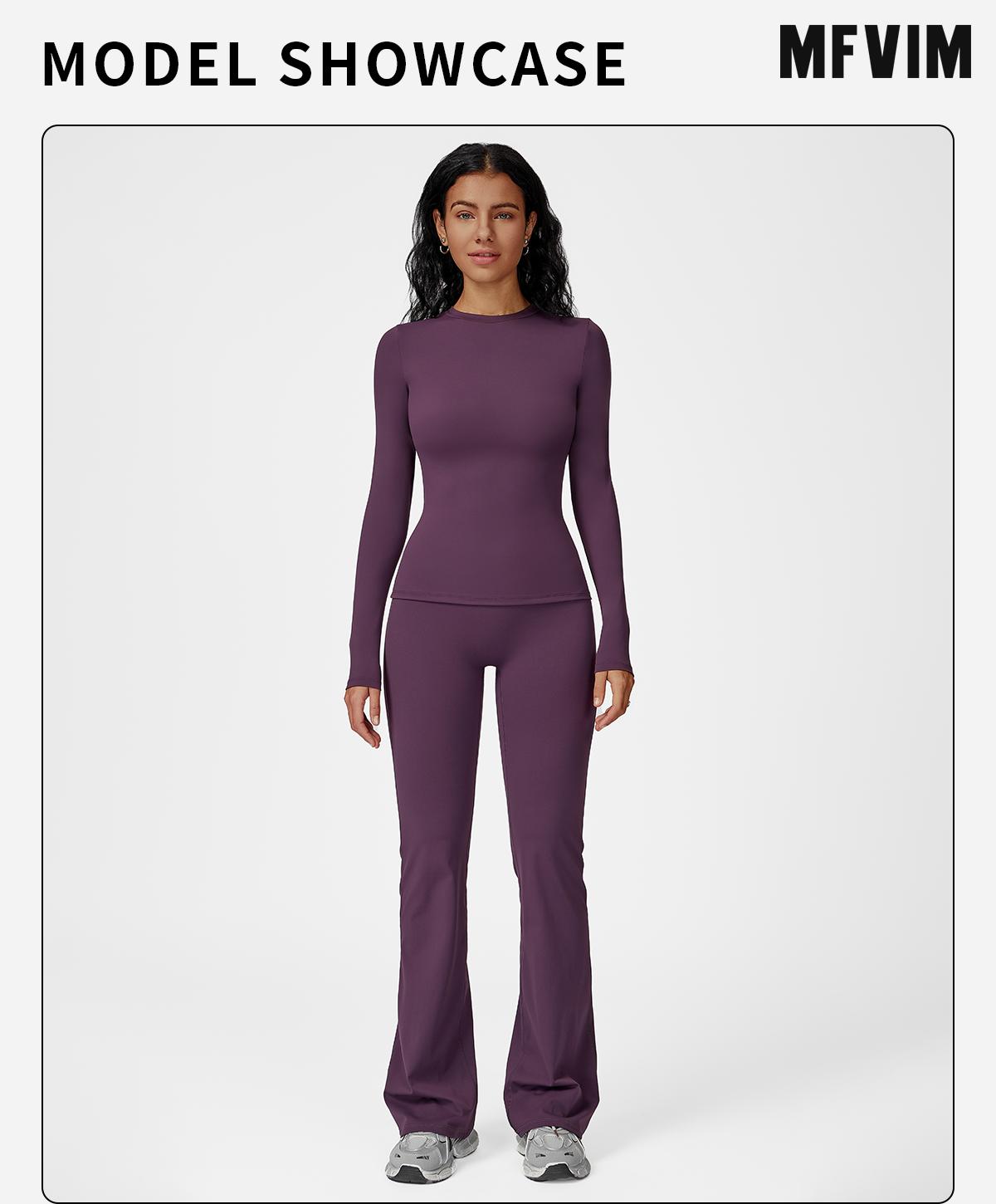 MFVIM Women's Sporty Tracksuit Set - Pink Athletic Wear for Gym & Daily Activities - Round Neckline & Plumps Up Buttoc Line - Breathable Fabric - Comfortable Two-Piece Set SpringStatements