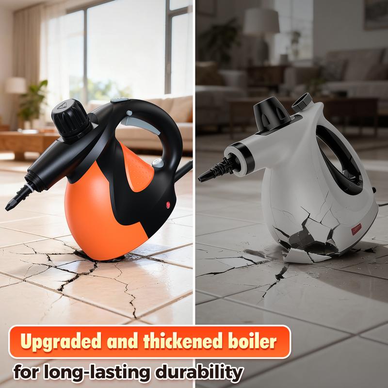 Handheld Multi-Surface Natural Steam Cleaner with 9 pcs Replacement Parts , Multi-Purpose Steamer for Home Use, Kitchen and Car