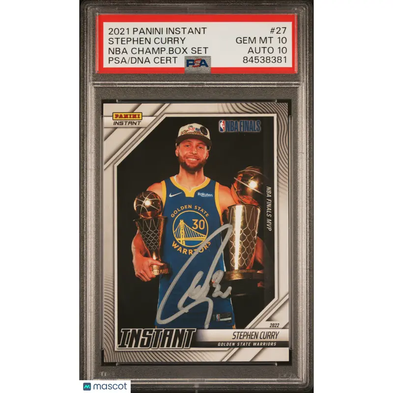 2021 Panini Instant NBA Champ Box Set #27 Stephen Curry signed PSA 10 Auto 10