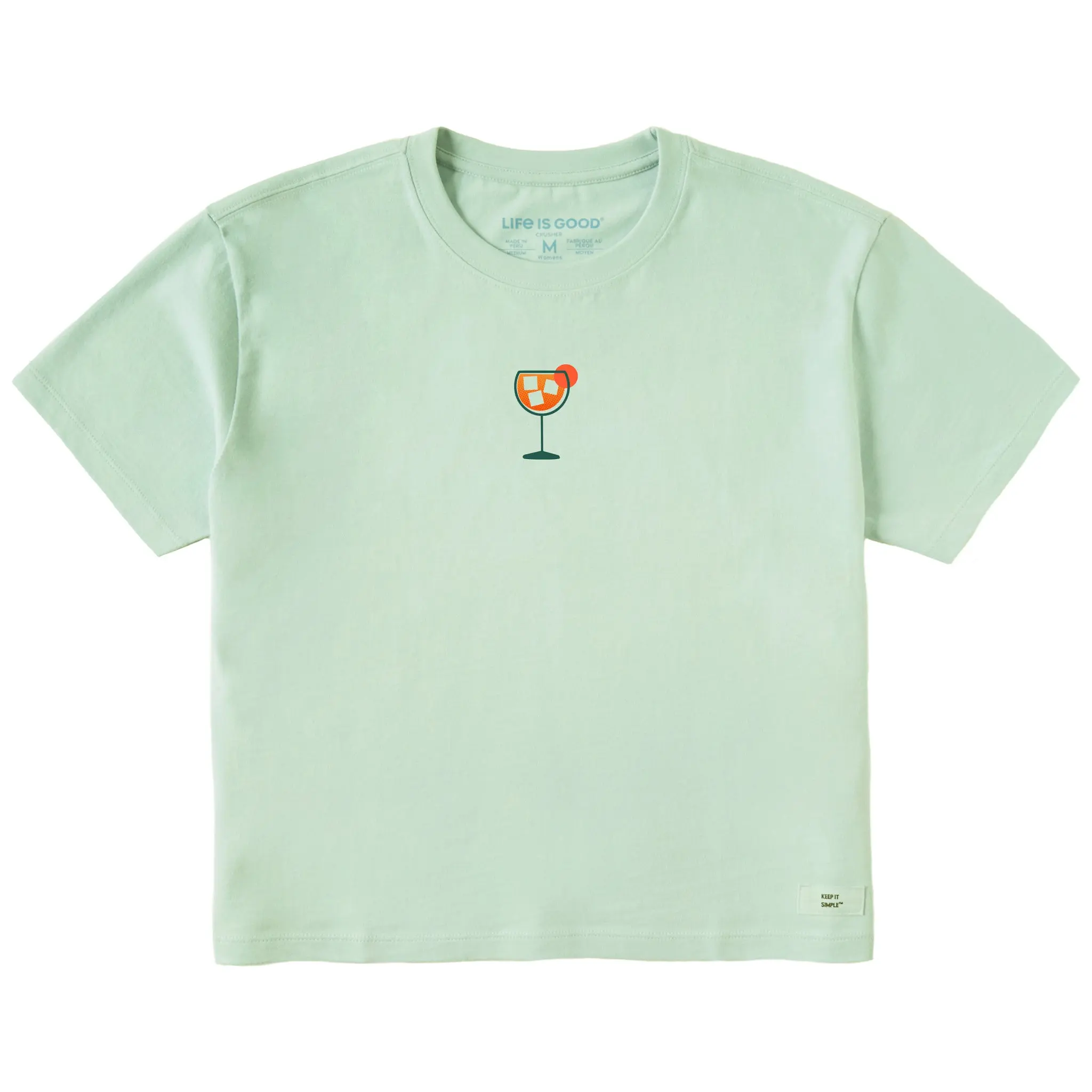 Women's Aperol Spritz Mini Short Sleeve Crusher Boxy Tee