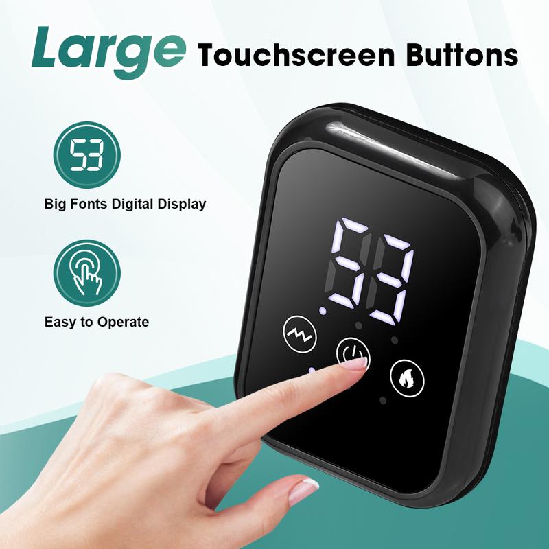 Shoulder Massager with Heat, Cordless Shoulder Heating Pad with Massage, Heated Shoulder Wrap Belt with 3 Vibration Modes & 3 Heat Levels & Timer, Christmas Gifts for Men Women