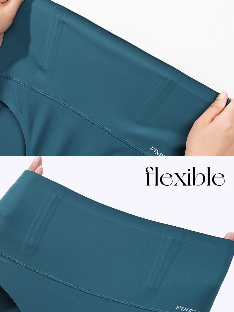 FINETOO 3PCS High Waisted Underwear For Women Nylon Seamless Briefs Everyday Comfort Lingerie Bridal Cute Panties S-3XL  Womenswear Elastic