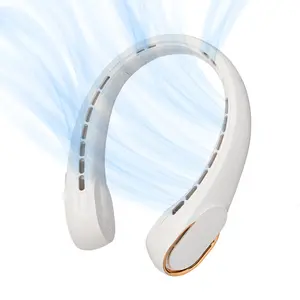 MAVIÉ Portable Neck Fan, Hands-Free Bladeless Personal Fan, 16H Long Battery Life Rechargeable Wearable Fan, 3 Speeds, Quiet 360° Airflow, Lightweight Travel Cooling Fan, Headphone Design