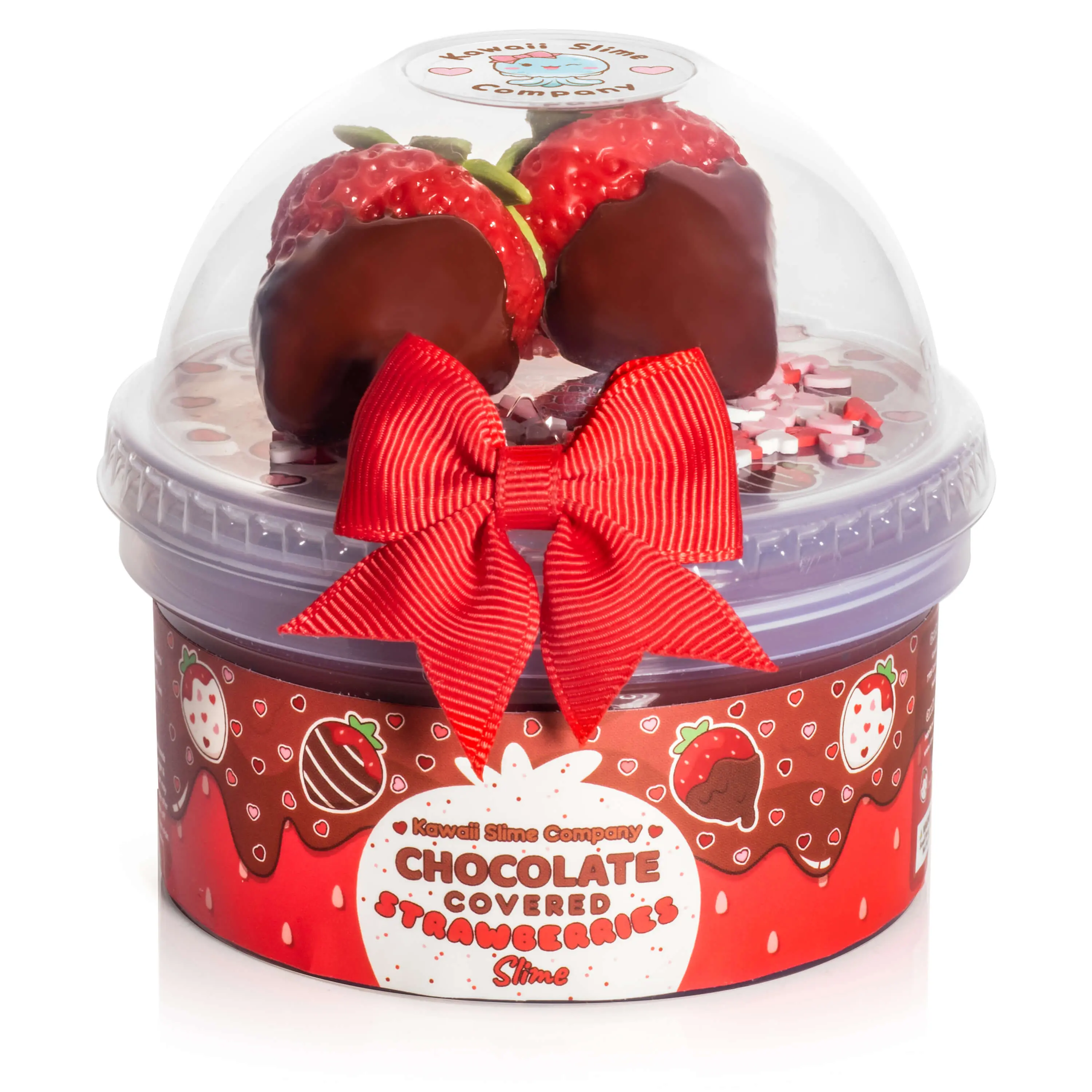Chocolate Covered Strawberries Glossy Signature Dome™ Slime