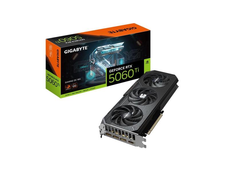 GIGABYTE Gaming GeForce RTX 5060 Ti 16GB GDDR7 PCI Express 5.0 x8 ATX Graphics Card GV-N506TGAMING OC-16GD
