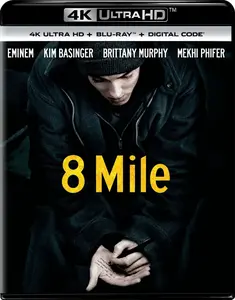 8 Mile  [4K ULTRA HD BLU-RAY MOVIE] With Blu-Ray, 4K Mastering, , 2 Pack