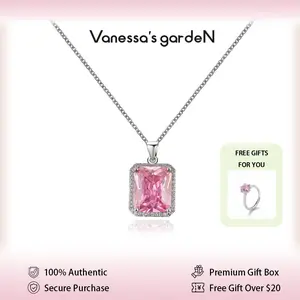 Vanessa’s Garden | Pink hole Necklace | Elegant Sparkle, Looks Expensive | Luxury Gift for Her & Date Night Fits
