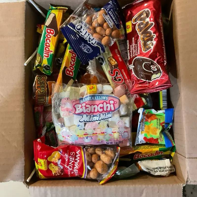 Mexican candy box pieces assorted pieces