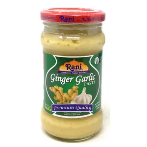 Rani Ginger Garlic Cooking Paste 10.5oz (300gm) ~ Vegan | Glass Jar | Gluten Free | NON-GMO | No Colors | Indian Origin