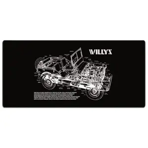 WILLYS Non-Slip Gaming Mouse Pad, Durable Office Computer Accessory for Desktop Work & Casual Gaming