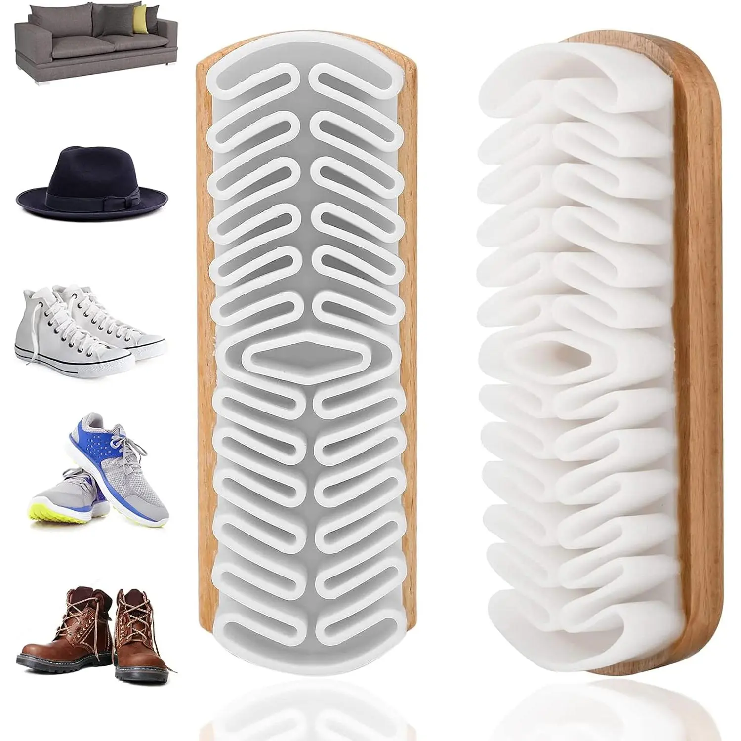 Suede Brush Crepe Suede Shoe Brush Crafted with Natural Crepe Rubber Nubuck & Suede Shoe Cleaner Kit for Dress Jackets Couch Sneakers Shoes and Boot Care