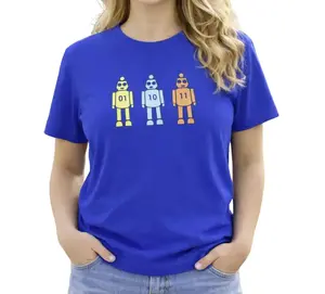 Robot T-Shirt, Programming Robot 01 10 11 Shirt, Binary Code Geek Tee, Survivor Coding Humor Graphic Tee, Computer Science Gift, Software Developer Shirt