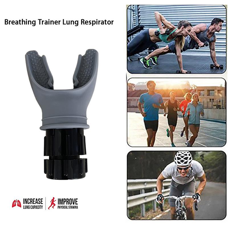 Breathing Trainer Exercise Lung Trainer Silicone Mouthpiece Exercise Training Equipment for Household Healthy Care Accessories