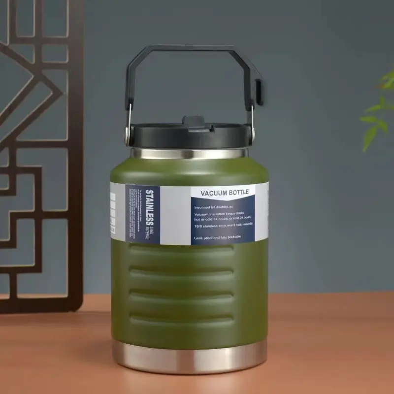 High Performance 304 Stainless Steel Vacuum Insulated Flask Tumbler with Ergonomic Handle Perfect for Daily Use Fitness Enthusiasts Outdoor Adventures Commuting and Everyday Hydration Needs Insulated Drinkware Leak Proof Design Vacuum Insulated Tumblers