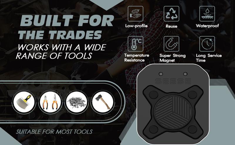 SEESE Magnetic Tool Holder - Clip-On Belt Magnet for Screws, Nails, Hammers, Sockets, Pliers, Screwdrivers, Trowels, Drill Bits & More Holiday gifts SEESE Magnetic Tool Holder - Clip-On Belt Magnet for Screws, Nails, Hammers, Sockets, Pliers, Screwdrivers, Trowels, Drill Bits & More Holiday gifts