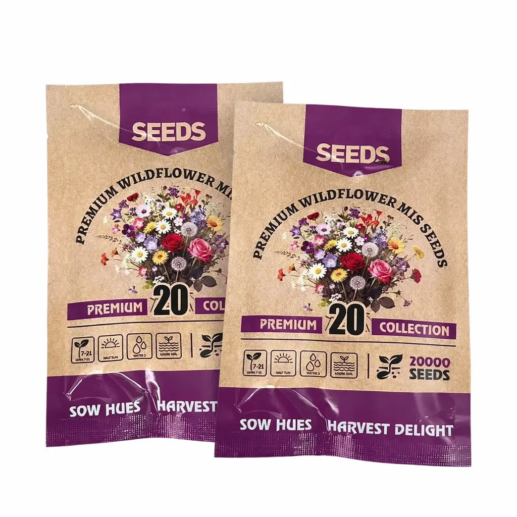Home Grown Wildflower Seeds Bulk Seeds Mix 20000 (Pure Seeds - No Filler)  Attracting Bees, Birds & Butterflies - TikTok Shop