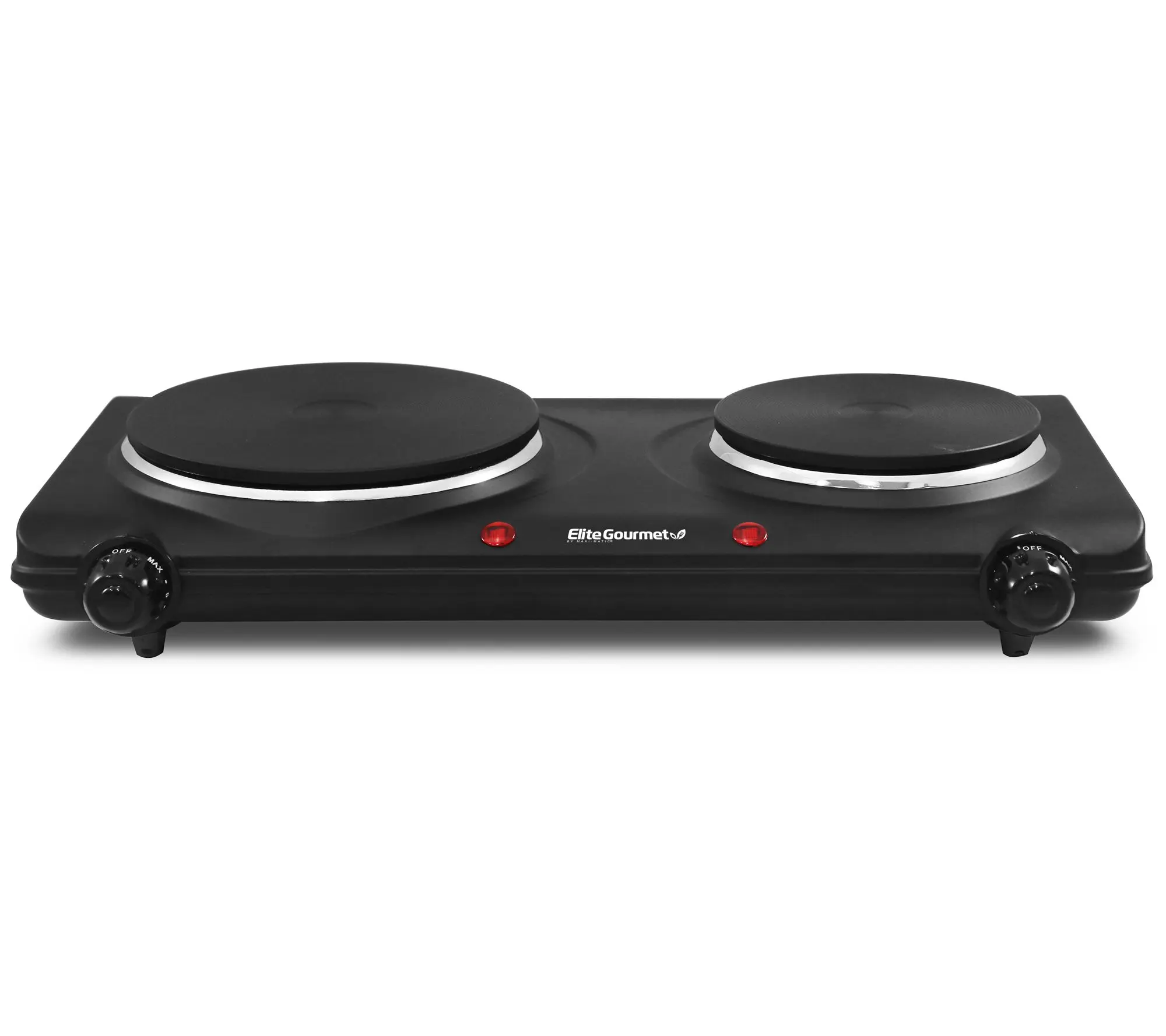 Elite Cuisine Electric Double Cast Burner Hot Plate