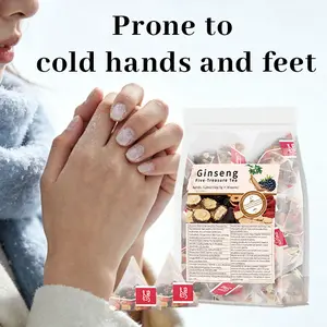 Ginseng Five Treasures Tea – Traditional Chinese Herbal Tea for Men & Women, Warming Blend for Cold Hands & Feet