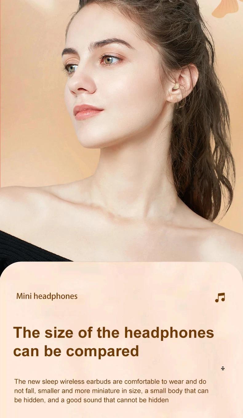Mini Invisible Headphones Bluetooth 5.4 True Wireless In-Ear Earphones sport Audio Earbud  bluetooth wireless headphones noise cancelling headphones gamingheadset mini audi fono s