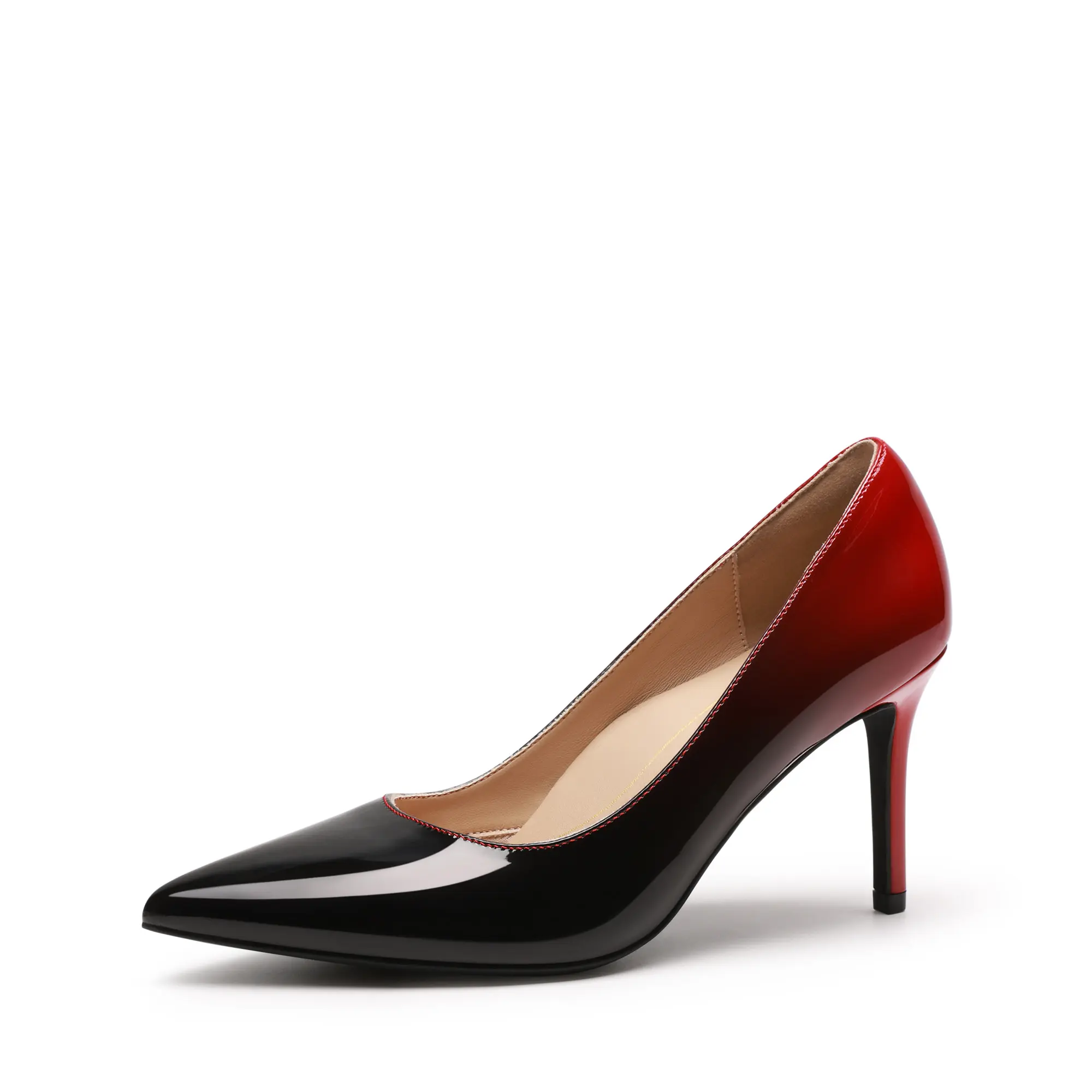 Dream Pairs Women's Stylish Classy Stiletto Heels - Pointed Toe Slip-On Heeled Shoes with Comfortable Arch Support for Office/Formal Events