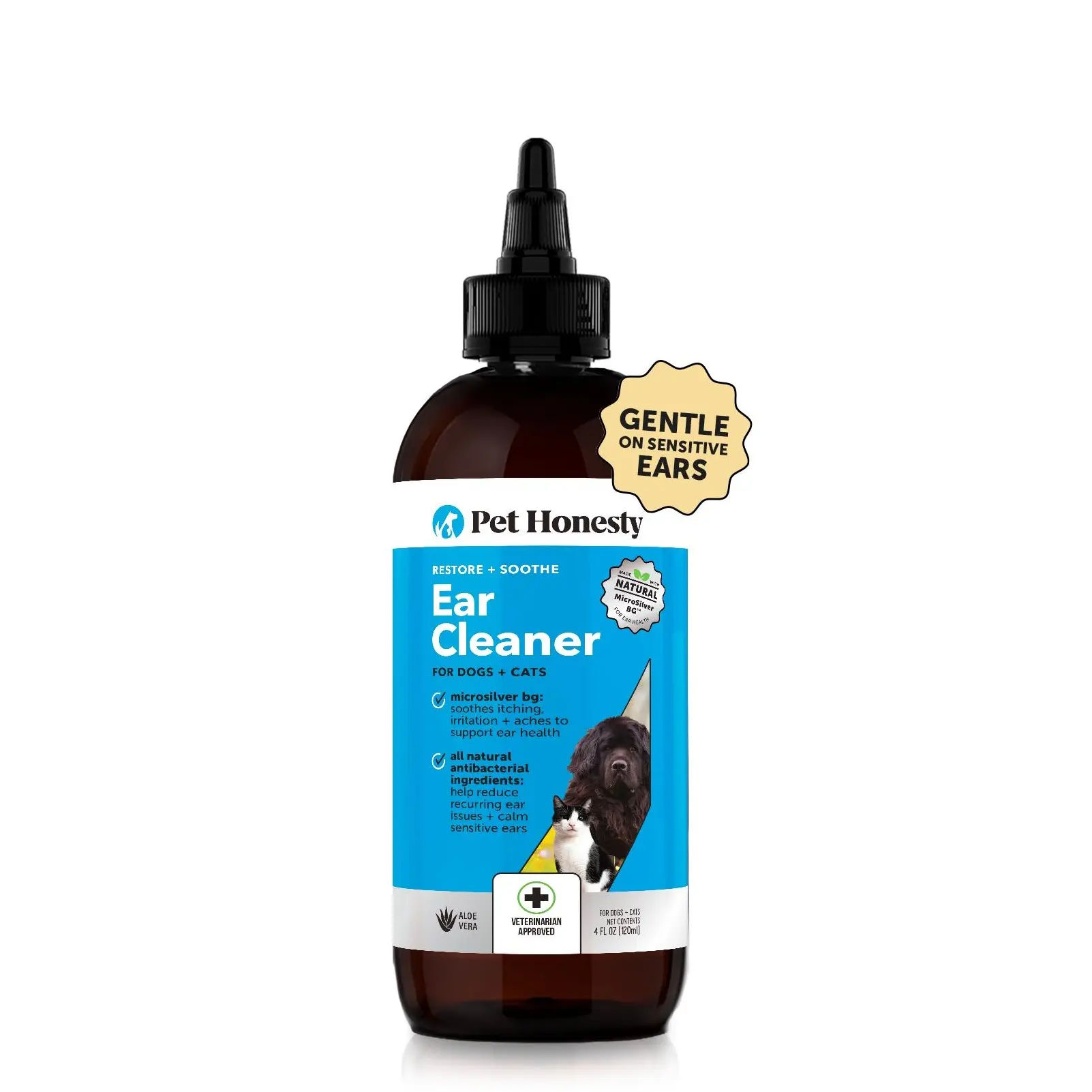 Pet Honesty Restore + Soothe Ear Cleaner (4 Ounce)