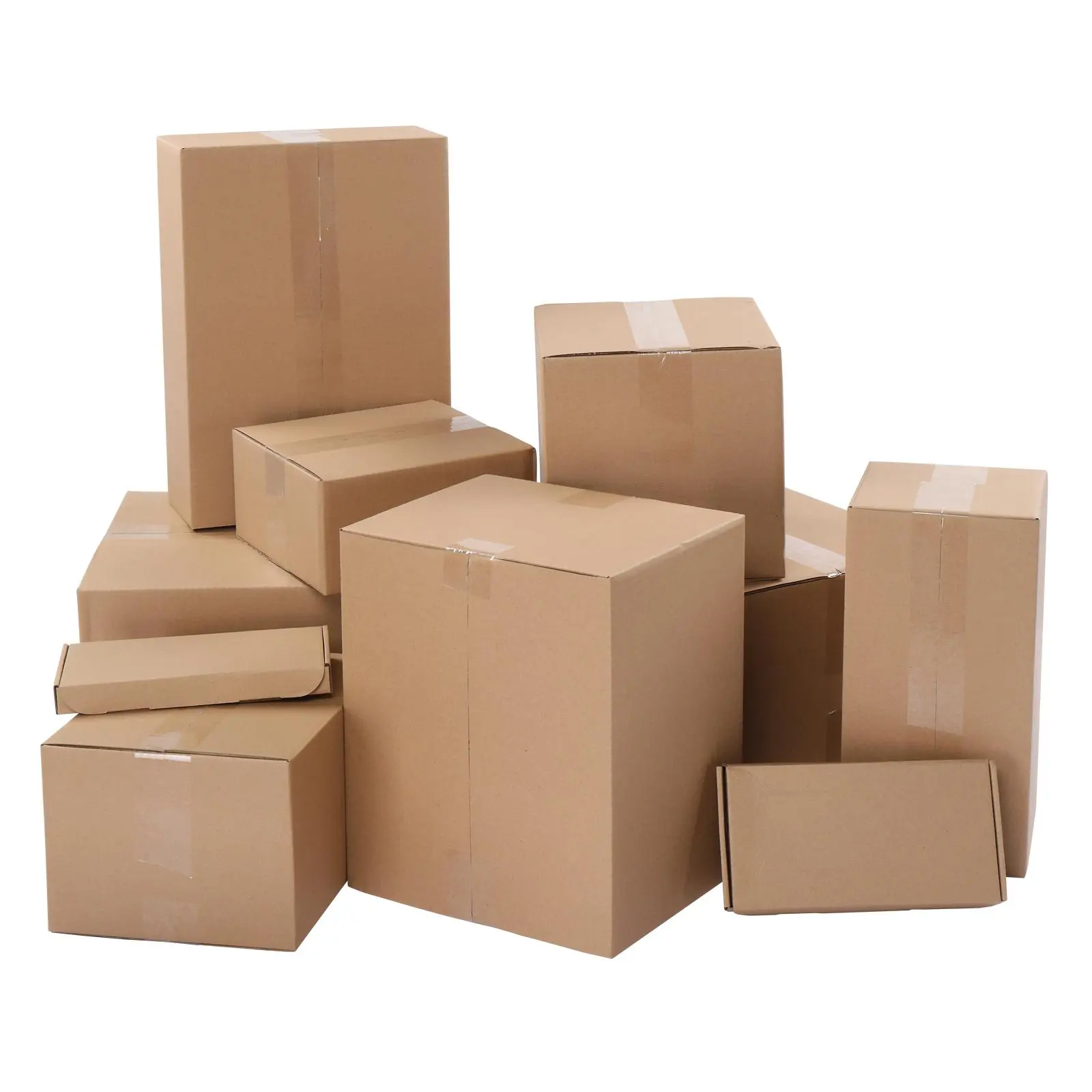 【Summervibes】Ubesgoo 50/100 Corrugated Paper Boxes 6*4*2"/4*4*4" Packaging, Moving for Home or Business,Yellow,Kraft brown,White Party Gift Packs,dorm room inspo,college dorm essentials,dorm haul
