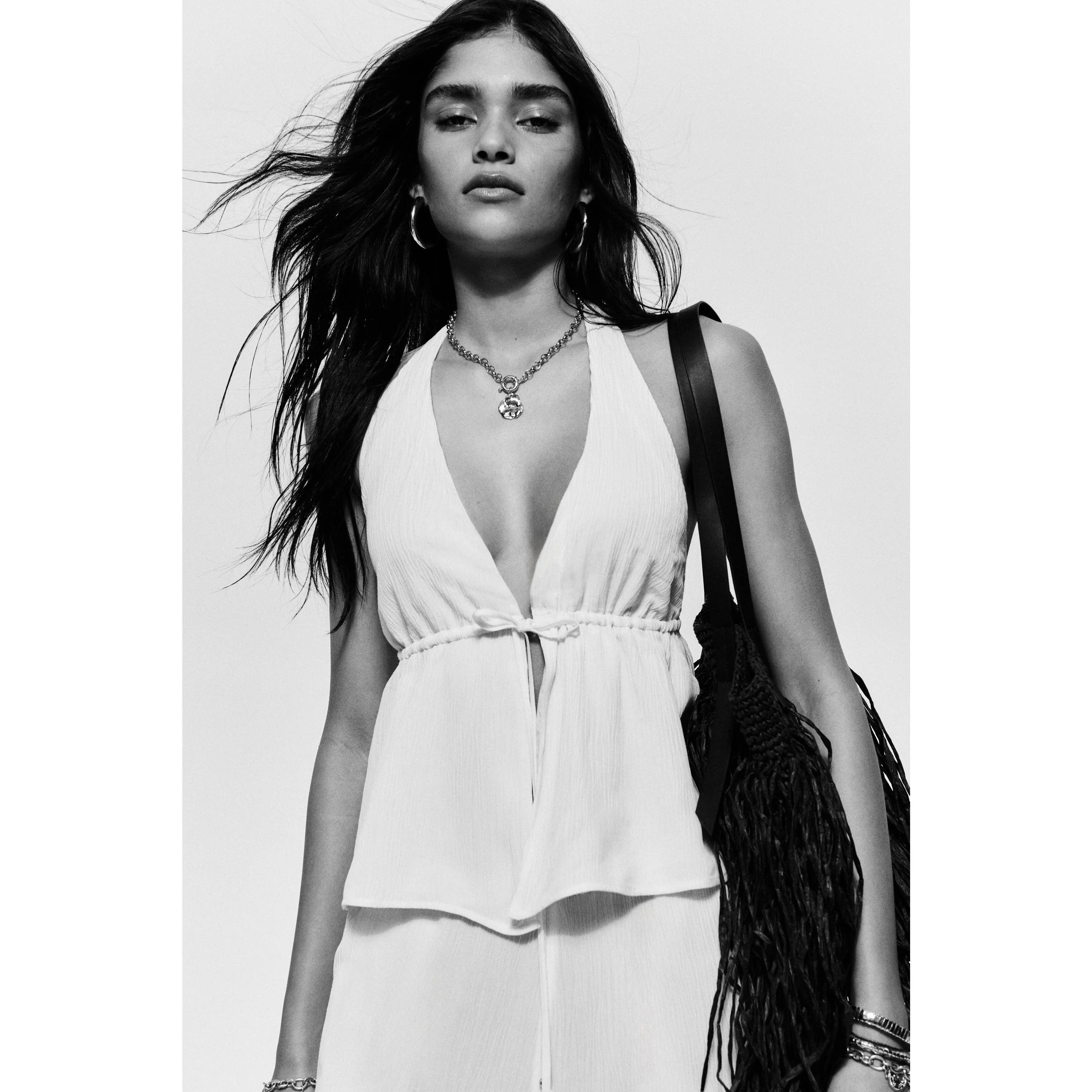 H&M Viscose halterneck top