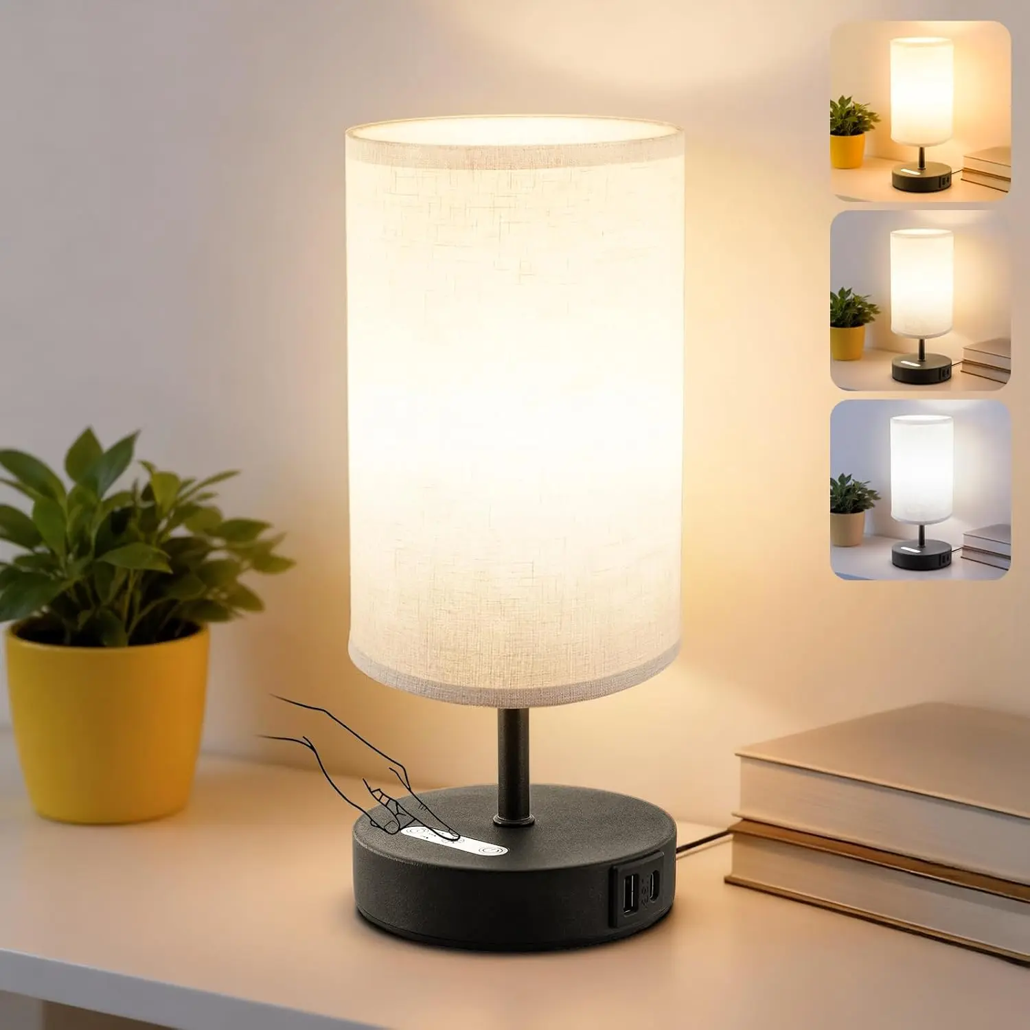 Spring Sales Light Therapy 10000 Lux Natural Light Lamp with Remote Control 3 Color Temperatures 3 Brightness Levels Timer UV-Free 360° Brightness for Home Office Desk Reading Lamp, Home Decor Lighting, Indoor Room Lights