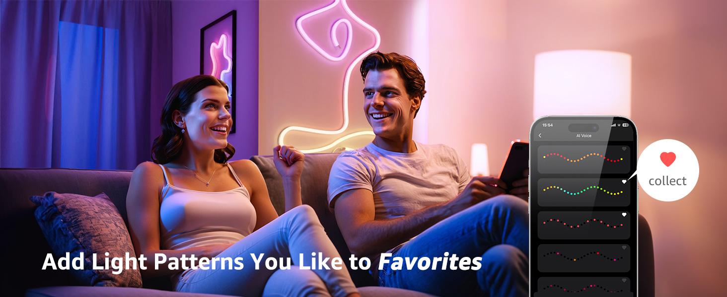 Lepro N1 AI Smart RGB Neon Rope Lights, Featuring LLM AI-Generated Lighting Effects, LightBeats Music Sync, Color Segment DIY Voice Control via App, Wi-Fi & Bluetooth Enabled for Christmas, Living Room and Bedroom Wall Decor -1