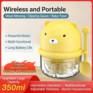 Electric garlic press machine, baby food garlic grinder, home garlic processor, small garlic masher, automatic garlic crusher, ginger cutter