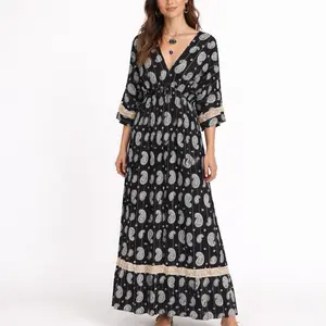 Valeria Boho Chic Maxi Dress