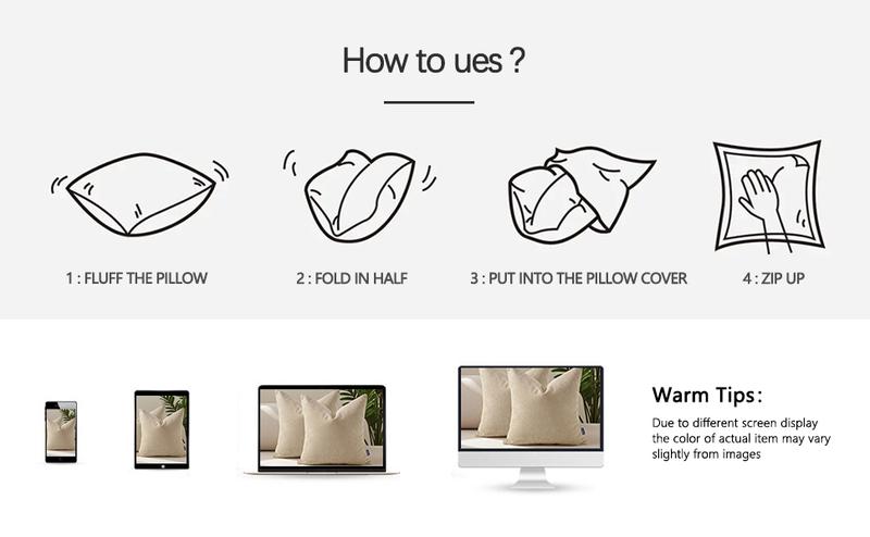 Ellalora Pack Of 2 Modern Farmhouse Soft Chenille Throw Pillow Covers Textured Decorative Cushion Cases for Couch Sofa Living Room Skin Friendly Square Pillowcases with Invisible Zipper 18x18 No Insert