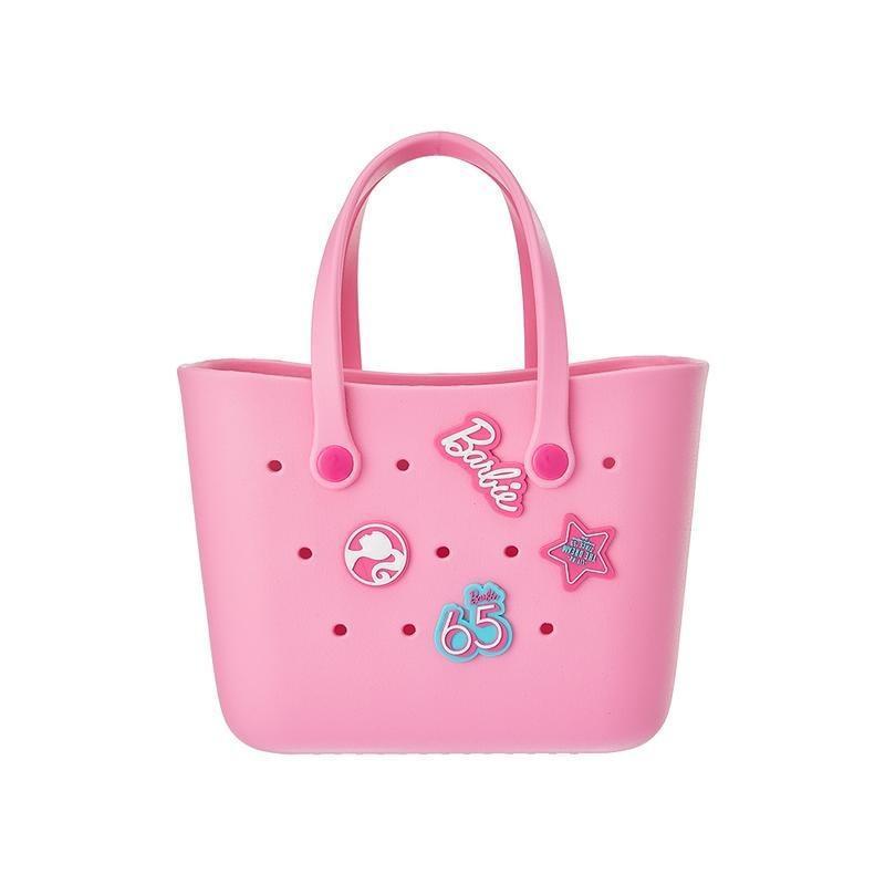 [HolidayGift Bag]Barbie Crocs-Style Lunch Bag for Women & Girls – Cute Durable Tote with Handle, Perfect for School, Work & Daily Use Easter Gift
