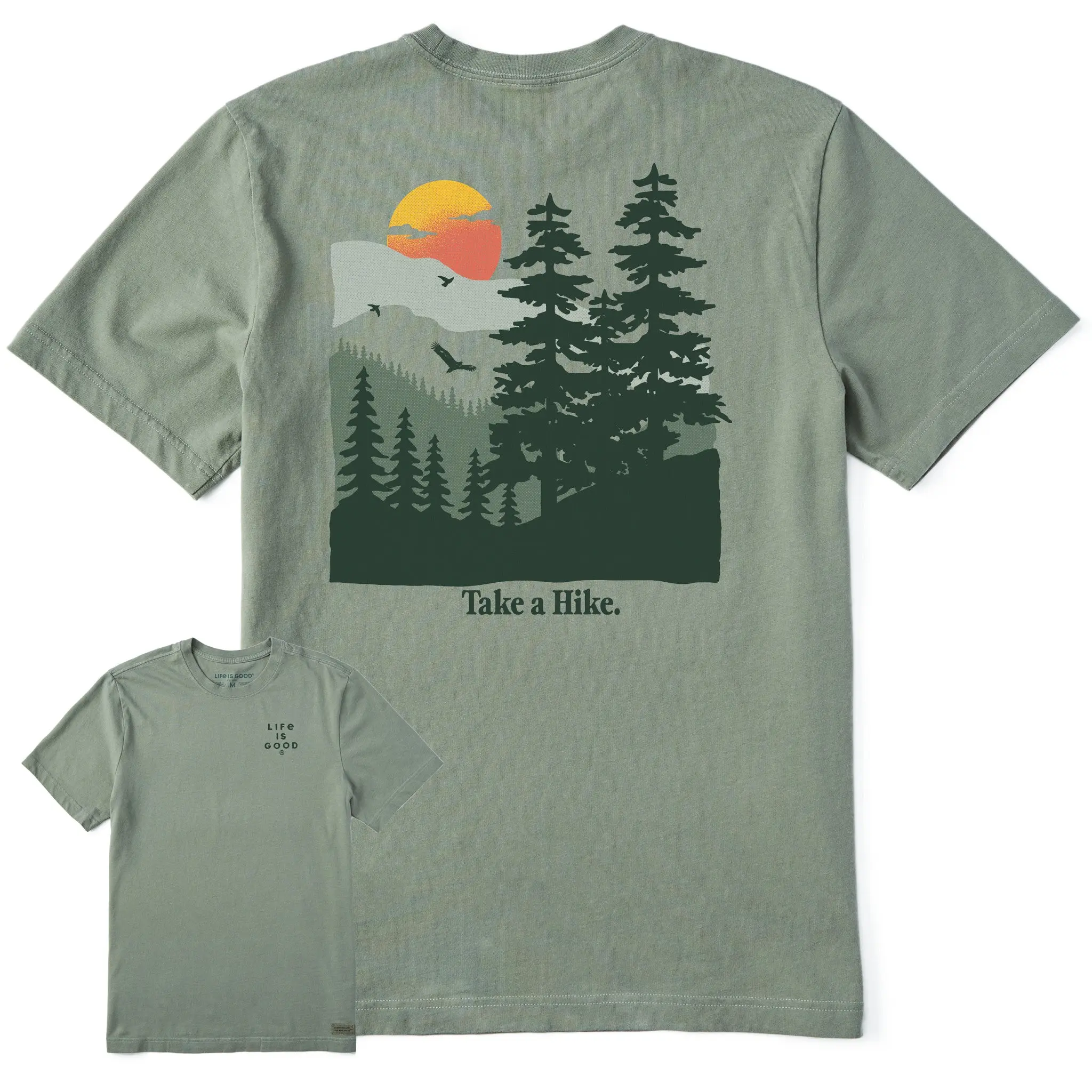 Men's Take a Hike Mountains Short Sleeve Crusher-LITE Tee