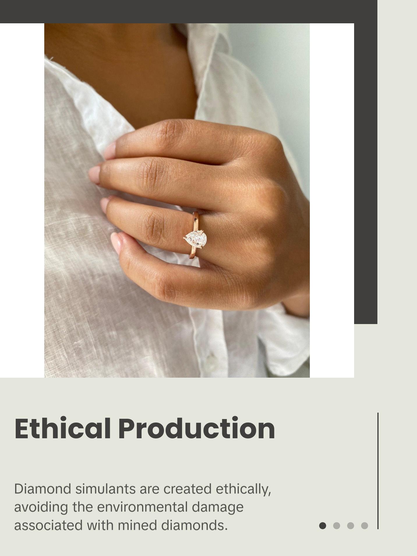 1 Carat Pear Cut Engagement Ring