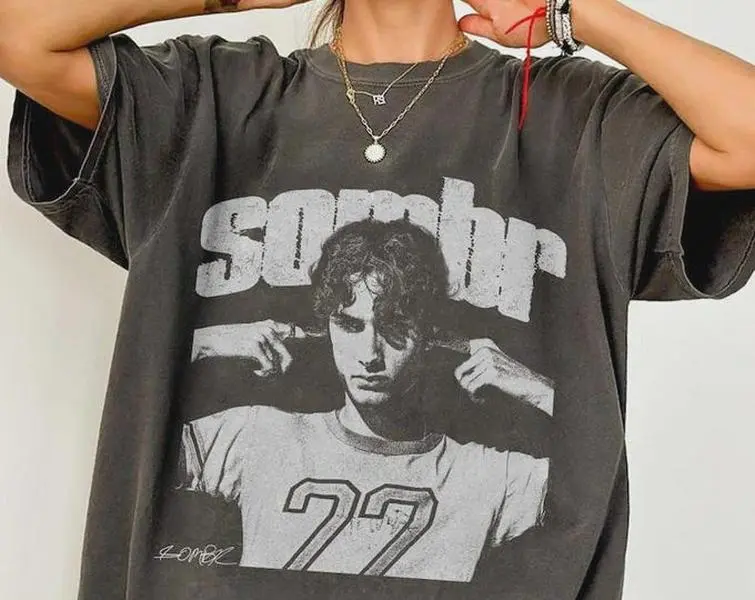 Comfort Colors Sombr T-Shirt, Sombr World Tour Music Fan Bootleg Tee T-Shirt, Gift For Fan